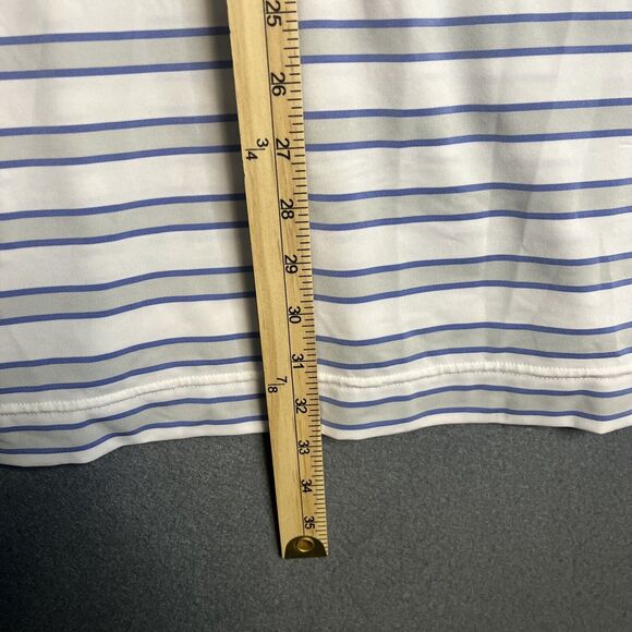 FootJoy Polo Shirt Mens XL Blue FJ Golf Wicking Athletic Fit Short Sleeve Active - Picture 8 of 9